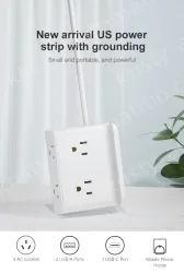 4 AC Outlets Holder Surge Protector Power Strip