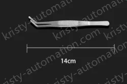 Stainless steel tweezers Curved round head (thick) 14cm