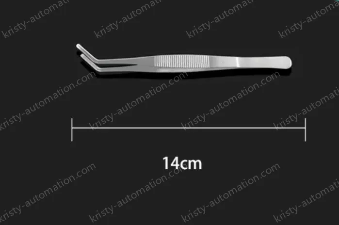 Stainless steel tweezers Curved round head (thick) 14cm
