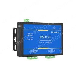 2 Ports RS485/422 Serial to 100M Ethernet Opto-isolated Server