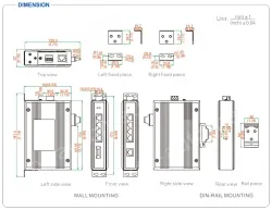 UOTEK 100M 5-Port Managed Ethernet Switch