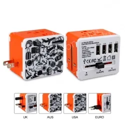 Gifts Hot sales travel adapter KRUSB-WLG3333B