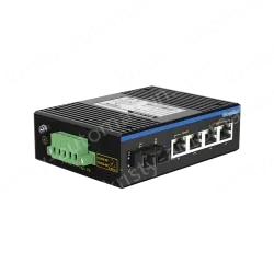 1 Port 100M F(x) + 4 Ports 10/100M T(x) Din-Rail Unmanaged Industrial Ethernet Switch
