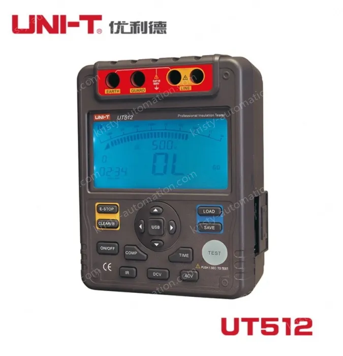 UT512 Insulation Resistance Tester Digital Megohmmeter Electrician Insulation Shake Meter
