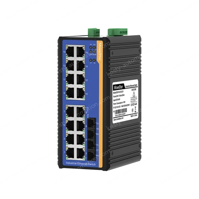 [100 Gigabit 2 Optical 16 Electric] Ring Network Management Industrial Switch