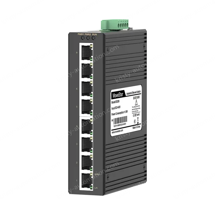 8 Ports 10/100M T(x) Din-Rail Unmanaged Industrial Ethernet Switch