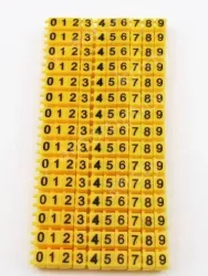 Snap-on color digital numbering tube M-2 L Yellow