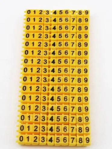 Snap-on color digital numbering tube M-5 Yellow