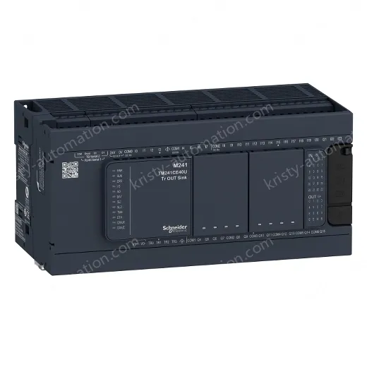 TM241C40R logic controller, Modicon M241, 40 IO, relay