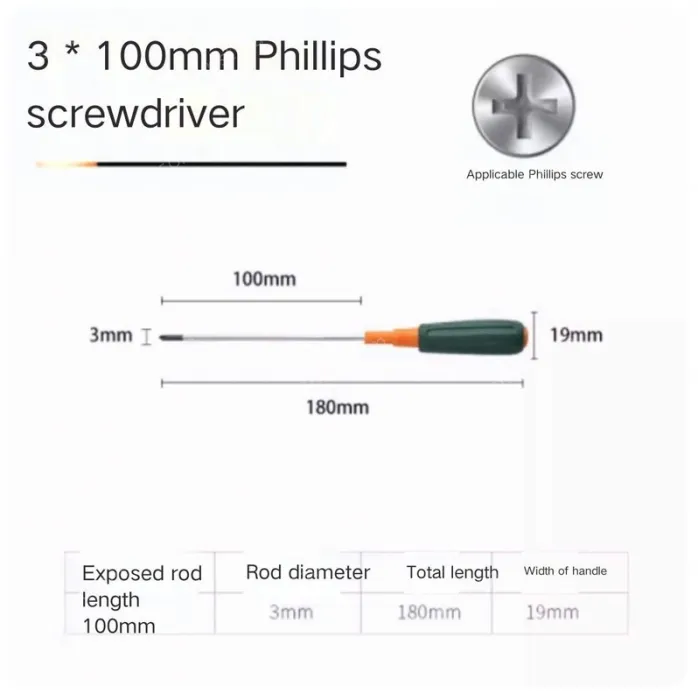 Phillips/flathead screwdriver 6*100