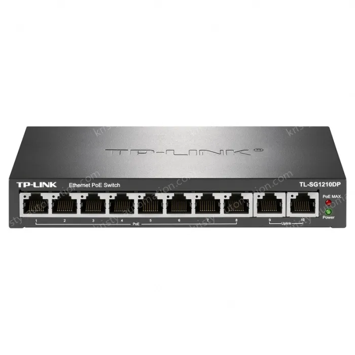 10 port Full Gigabit Ethernet PoE switch/8GE (PoE) + 2GE