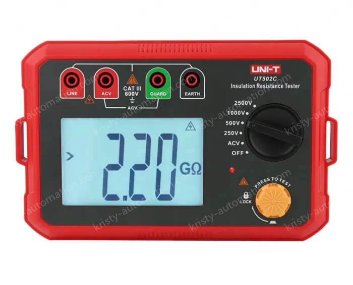 UT502C Insulation Resistance Tester 2500V Electronic Insulation Meter Leakage Detector Megohmmeter