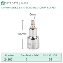 Dafei 6mm with a total length of 55mm-24203