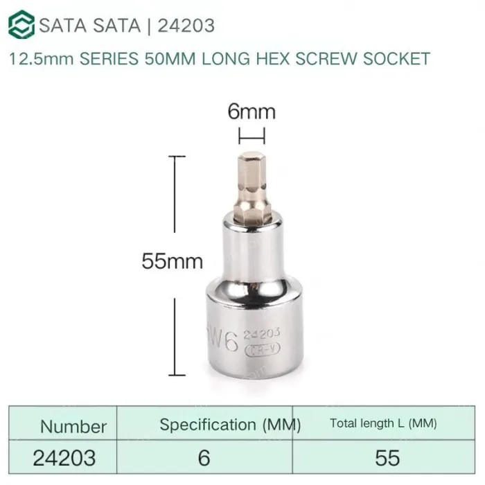 Dafei 6mm with a total length of 55mm-24203