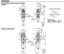 Modular Type Filter Regulator AW Series