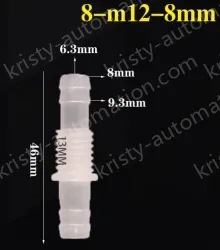 8-M12-8-Feed-through plastic connectors
