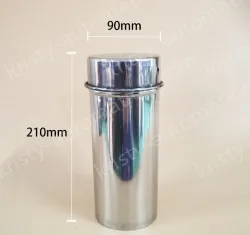 75mm Petri dish sterilization bucket (108*230mm) contains steel