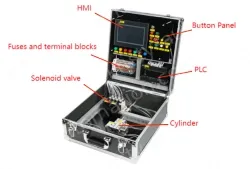 OMRON CP2E Pneumatic Component Sequence Control Training Box