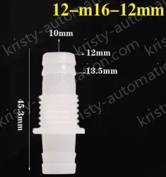 12-M16-12-Feed-through plastic connectors