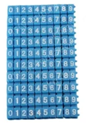 Snap-on color digital numbering tube M-0 Blue
