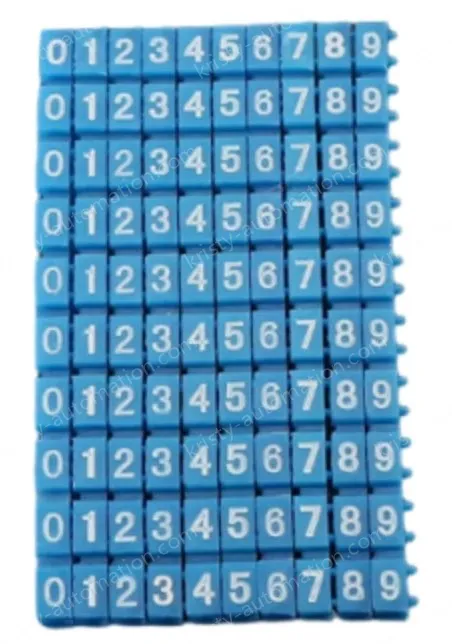 Snap-on color digital numbering tube M-2 Blue