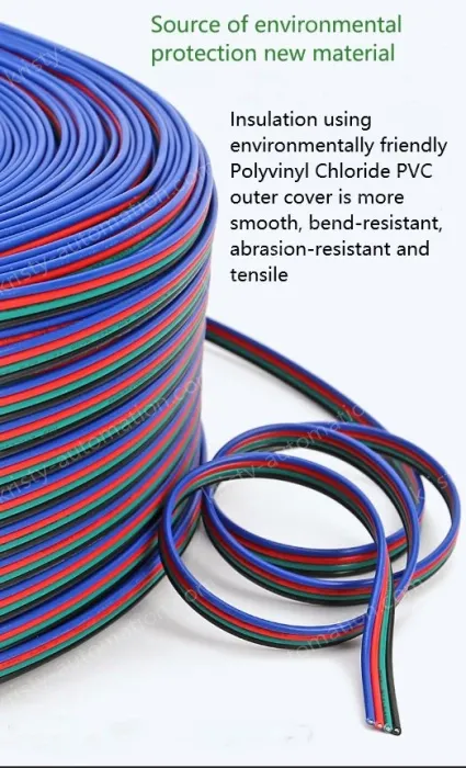 LED light connecting cable 22AWG*2 and (17/0.16TS)