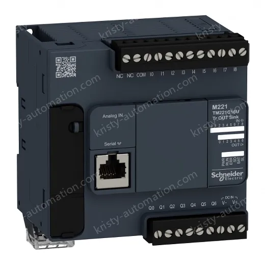 TM221C16U Logic controller, Modicon M221, 16io tr.npn
