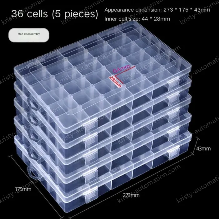 5 pieces of thickened material 36 grids