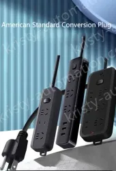 Lightning protection and anti-surge Total control 6 bits 2USB 2.8m