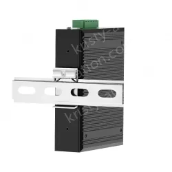2 Ports Gigabit SFP + 4 Ports Gigabit PoE RJ45 Din-Rail Unmanaged Industrial PoE Switch