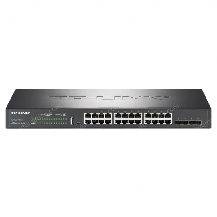 24 Gigabit RJ45 ports, 4 Gigabit SFP+ ports management switches