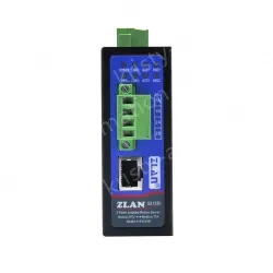 Rail/desktop optocoupler isolated serial server