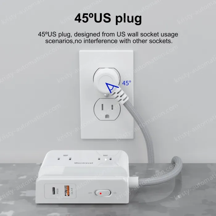 New Design 20W PD US Power Strip