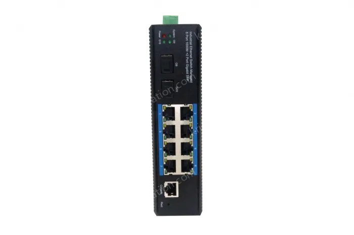 8-port 10/100/1000BASE-TX+2G SFP Managed Industrial PoE Switch
