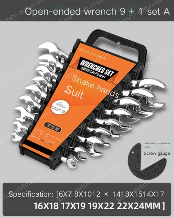 10 Piece Set (6-24) Plastic Frame Set Double-ended wrench