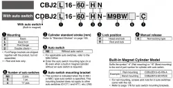 With End Lock CBJ2 Series &oslash;16